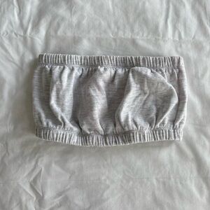 Garage Light Gray Fleece Bandeau Top